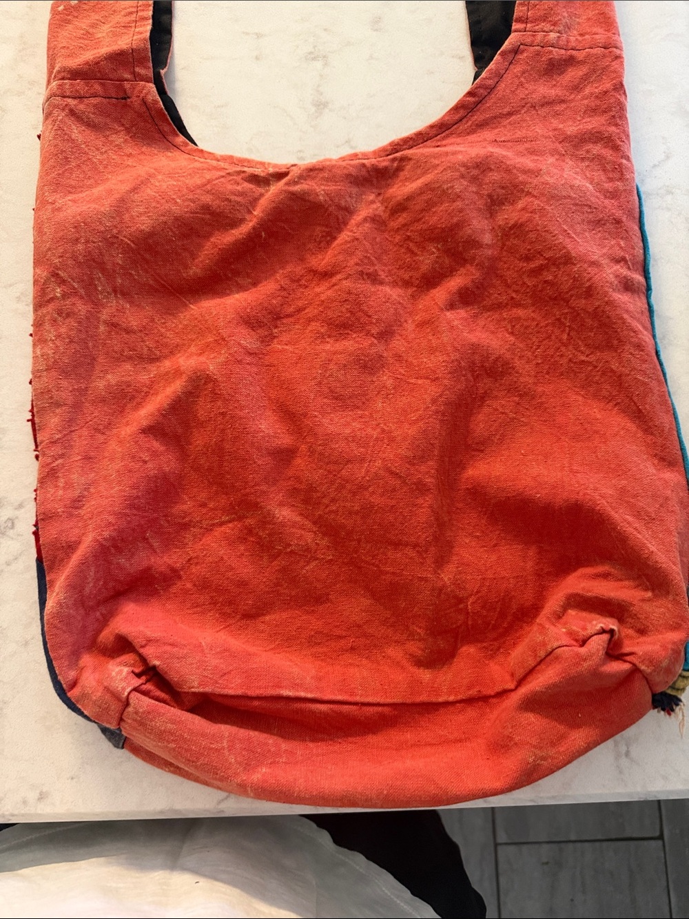 Handcrafted Multi-Color Boho Shoulder Bag - Picture 8 of 10